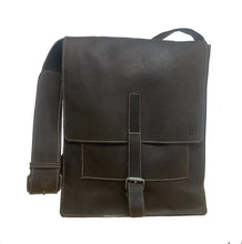 Espresso Full-Grain Leather Classic Messenger Bag