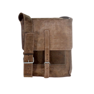 Full-Grain Leather Classic Messenger Bag (Rustic)