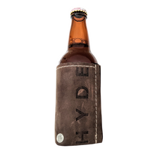 Leather Beverage Koozie Cover (Rustic)