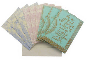 Handmade Paper Cards (Upcycled Cotton)