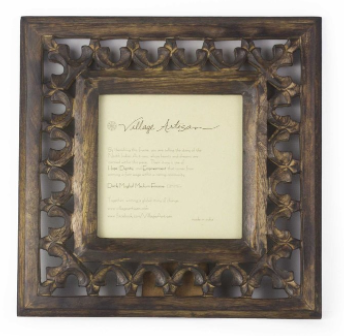 𝘿𝙮𝙣𝙖𝙨𝙩𝙮 Frame Carved Mangowood - Coffee