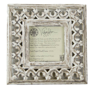 𝘿𝙮𝙣𝙖𝙨𝙩𝙮 Frame Carved Mangowood - White Chocolate
